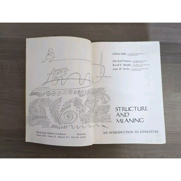 1976 Structure and Meaning: An Introduction to Literature by Anthony Dube HC - Picture 6 of 7